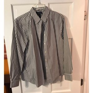 Jones New York Dress Shirt, XL, Wrinkle Free